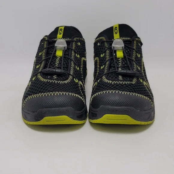 Salomon RX Moc 3.0 Travel Slip-On Style Sneaker Mesh Black/Lime Unisex US Boys 4 - Picture 5 of 13